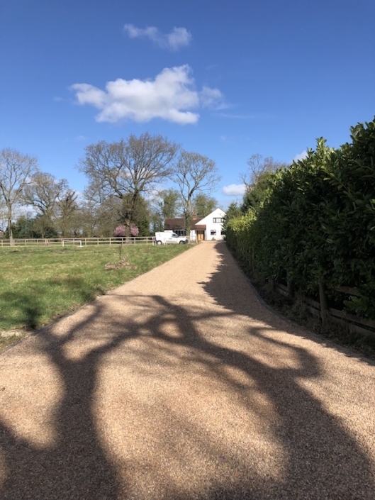 gravel driveway project completed in Solihull