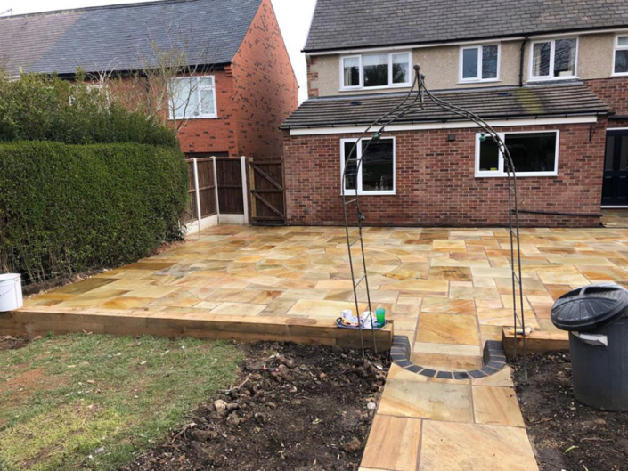 indian sandstone patio Solihull