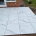side of porcelain patio